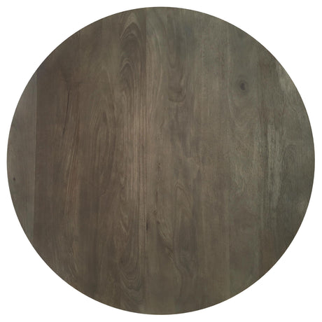 Kinkaid Round Solid Mango Wood Coffee Table Brown by Coaster at Eve Furniture