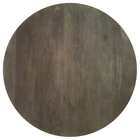 Kinkaid Round Solid Mango Wood Coffee Table Brown by Coaster at Eve Furniture
