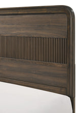 Kinkaid Warm Wood King Panel Bed by Crown Mark at Eve Furniture