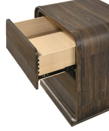 Kinkaid Warm Wood Nightstand by Crown Mark at Eve Furniture