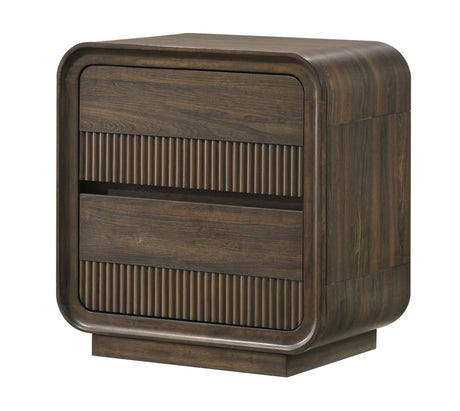 Kinkaid Warm Wood Nightstand by Crown Mark at Eve Furniture