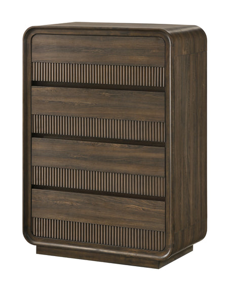 Kinkaid Warm Wood Panel Bedroom Set by Crown Mark at Eve Furniture