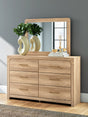 Kinlanni Tan Bedroom Mirror (Mirror Only) by ASHLEY FURNITURE at Eve Furniture
