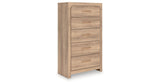 Kinlanni Tan Chest of Drawers by ASHLEY FURNITURE at Eve Furniture