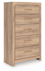 Kinlanni Tan Chest of Drawers by ASHLEY FURNITURE at Eve Furniture