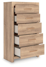 Kinlanni Tan Chest of Drawers by ASHLEY FURNITURE at Eve Furniture