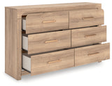 Kinlanni Tan Dresser by Ashley at Eve Furniture