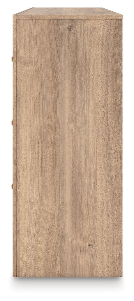 Kinlanni Tan Dresser by Ashley at Eve Furniture