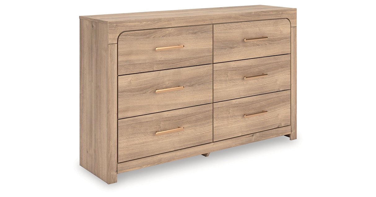Kinlanni Tan Dresser by ASHLEY FURNITURE at Eve Furniture