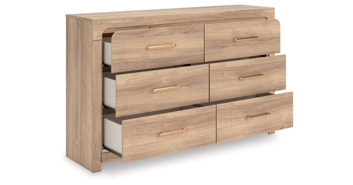 Kinlanni Tan Dresser by ASHLEY FURNITURE at Eve Furniture