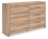 Kinlanni Tan Dresser by ASHLEY FURNITURE at Eve Furniture
