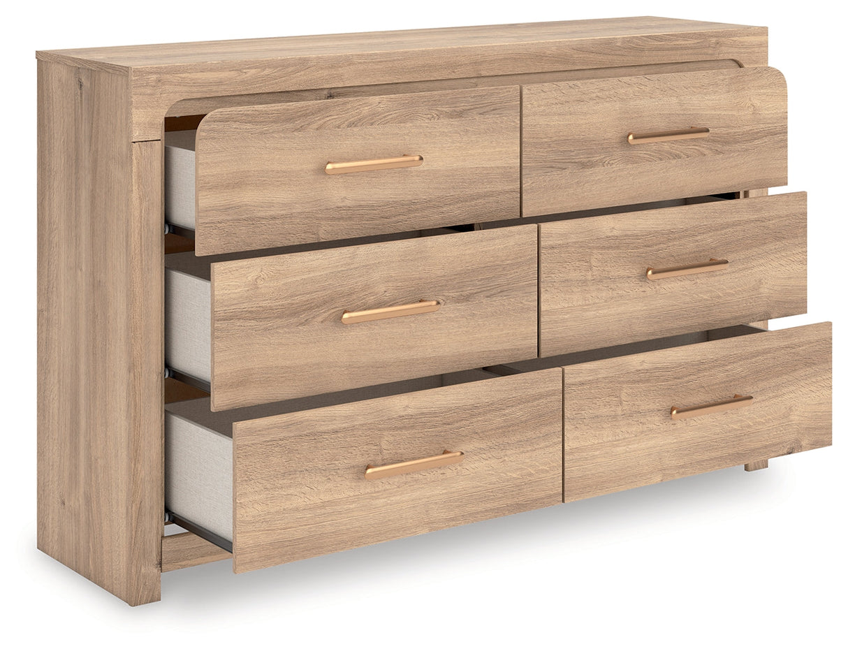 Kinlanni Tan Dresser by ASHLEY FURNITURE at Eve Furniture