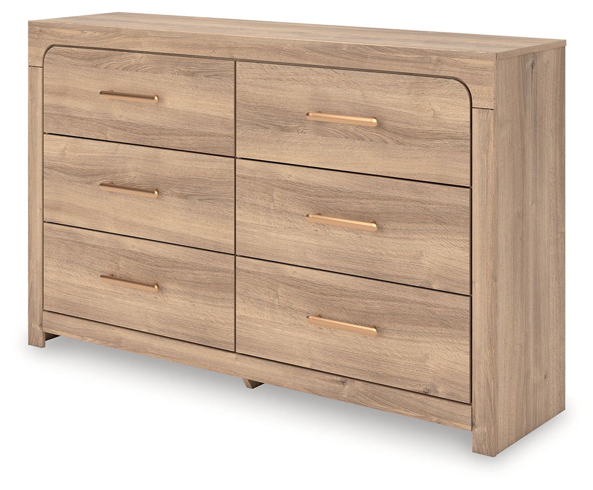 Kinlanni Tan Dresser by ASHLEY FURNITURE at Eve Furniture