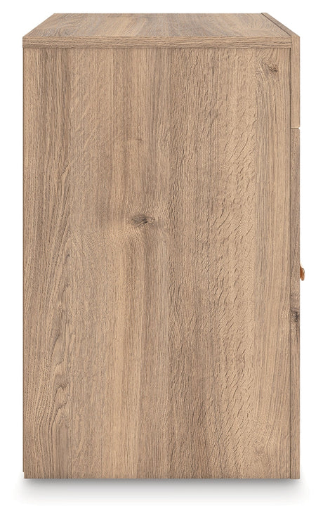 Kinlanni Tan Nightstand by Ashley at Eve Furniture