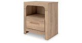 Kinlanni Tan Nightstand by ASHLEY FURNITURE at Eve Furniture