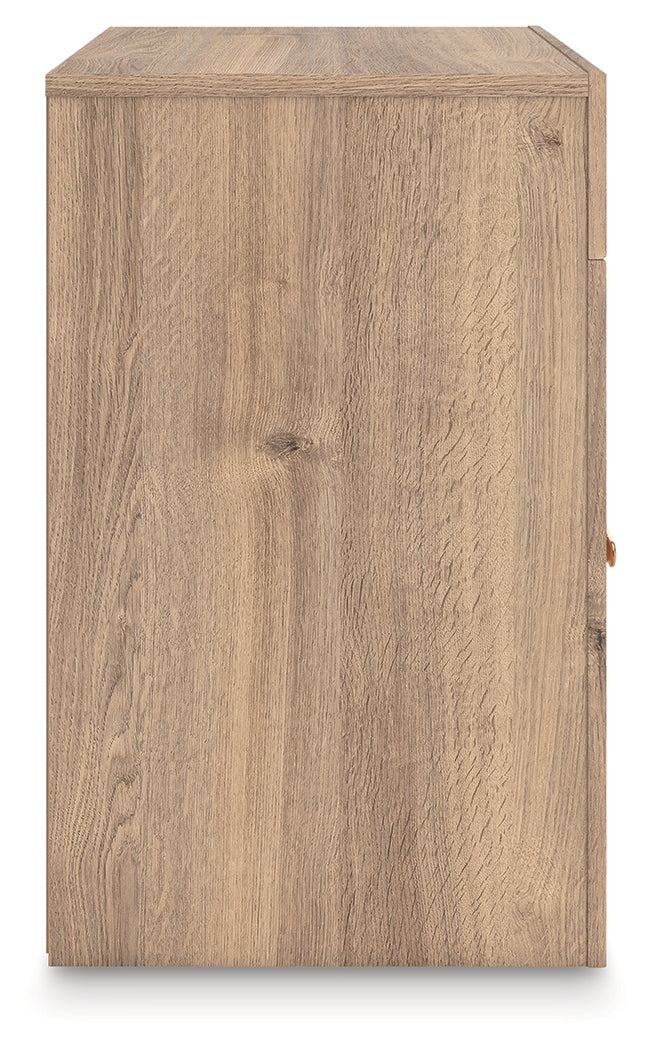 Kinlanni Tan Nightstand by ASHLEY FURNITURE at Eve Furniture