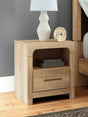 Kinlanni Tan Nightstand by ASHLEY FURNITURE at Eve Furniture