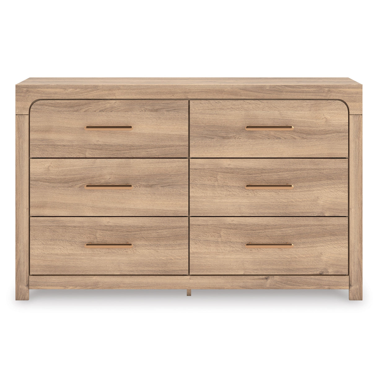 Kinlanni Tan Upholstered Panel Bedroom Set by Ashley at Eve Furniture