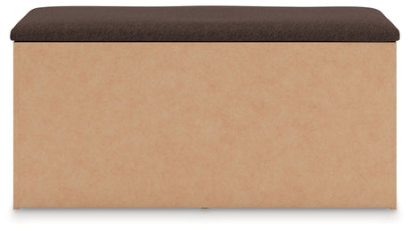 Kinlanni Tan/Brown Bedroom Storage Bench by Ashley at Eve Furniture