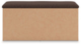 Kinlanni Tan/Brown Bedroom Storage Bench by ASHLEY FURNITURE at Eve Furniture
