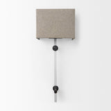 Kinsley Beige Shade W/Transparent Body Wall Sconce by Mercana at Eve Furniture
