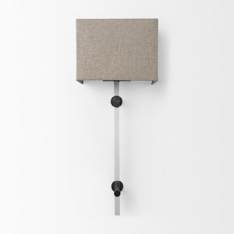 Kinsley Beige Shade W/Transparent Body Wall Sconce by Mercana at Eve Furniture
