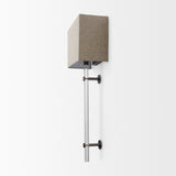 Kinsley Beige Shade W/Transparent Body Wall Sconce by Mercana at Eve Furniture