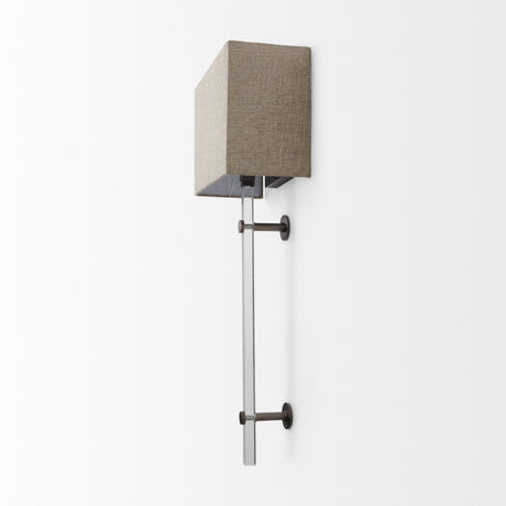 Kinsley Beige Shade W/Transparent Body Wall Sconce by Mercana at Eve Furniture