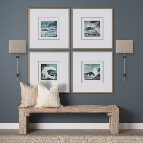 Kinsley Beige Shade W/Transparent Body Wall Sconce by Mercana at Eve Furniture