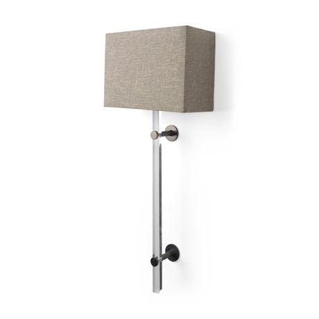 Kinsley Beige Shade W/Transparent Body Wall Sconce by Mercana at Eve Furniture