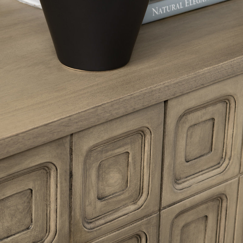 Kinsley Brown Four-Door Sideboard by Crestview at Eve Furniture