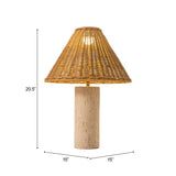 Kintal Natural Solar Table Lamp by Zuomod at Eve Furniture