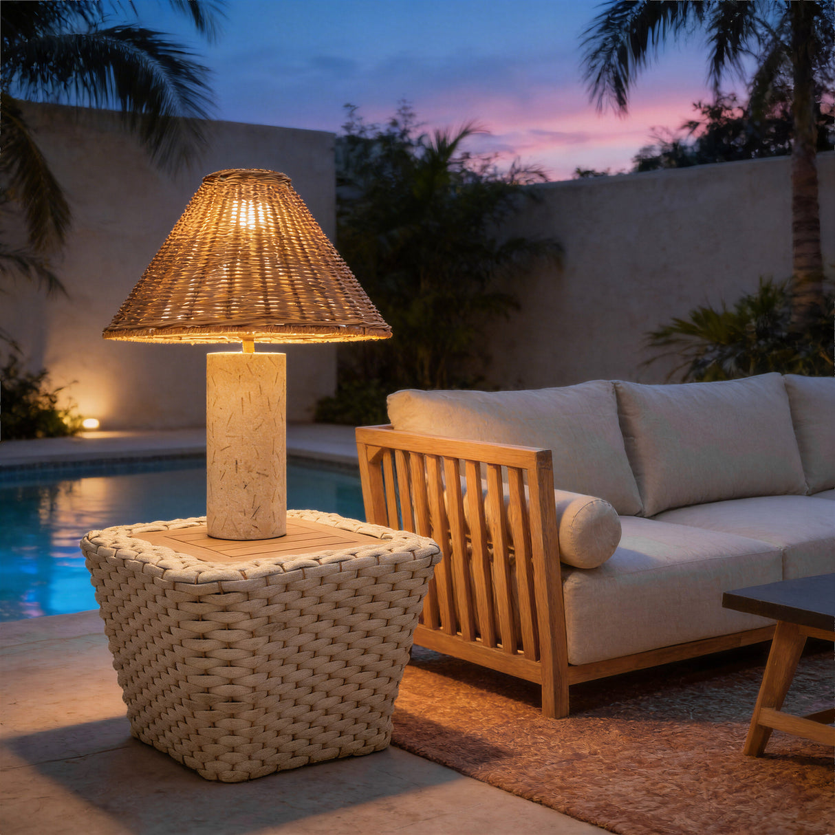 Kintal Natural Solar Table Lamp by Zuomod at Eve Furniture