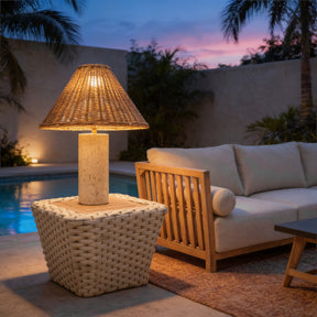 Kintal Natural Solar Table Lamp by Zuomod at Eve Furniture