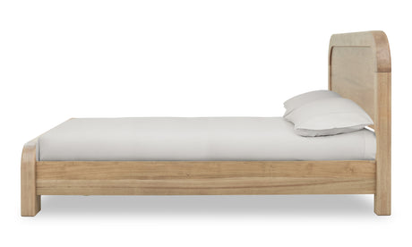 Kione Acacia Wood Eastern King Platform Bed in Lioness by Modus Furniture at Eve Furniture