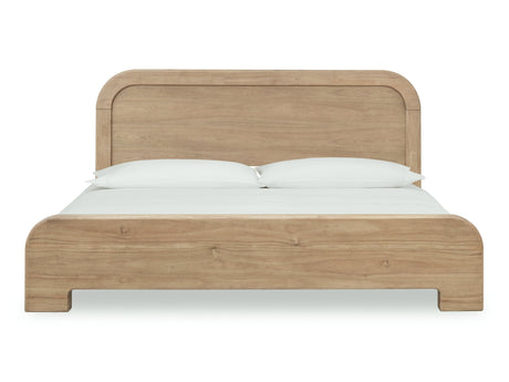 Kione Acacia Wood Queen Platform Bed in Lioness by Modus Furniture at Eve Furniture