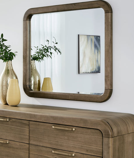 Kione Lioness Beveled Glass Wall or Dresser Mirror by Modus Furniture at Eve Furniture