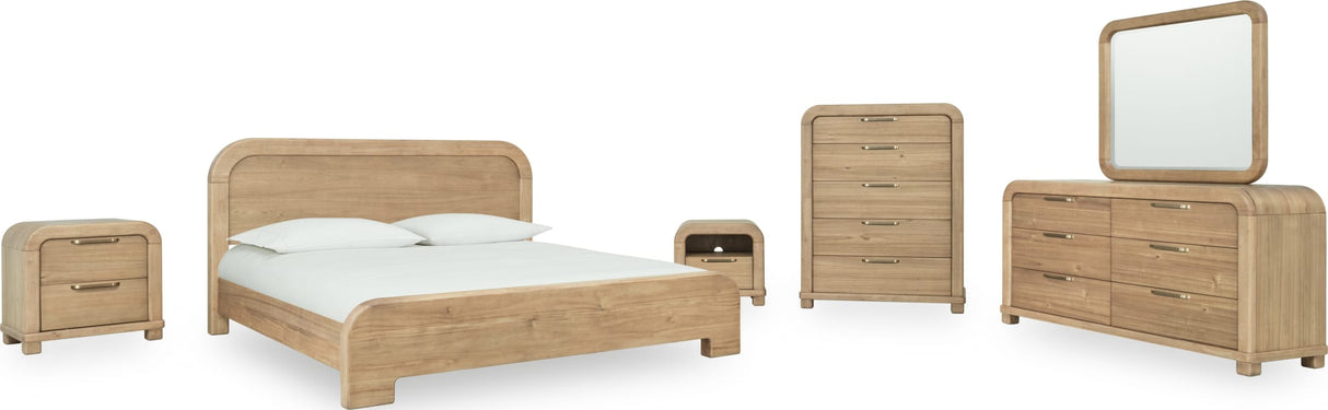 Kione Lioness Five Drawer Acacia Wood Chest by Modus Furniture at Eve Furniture