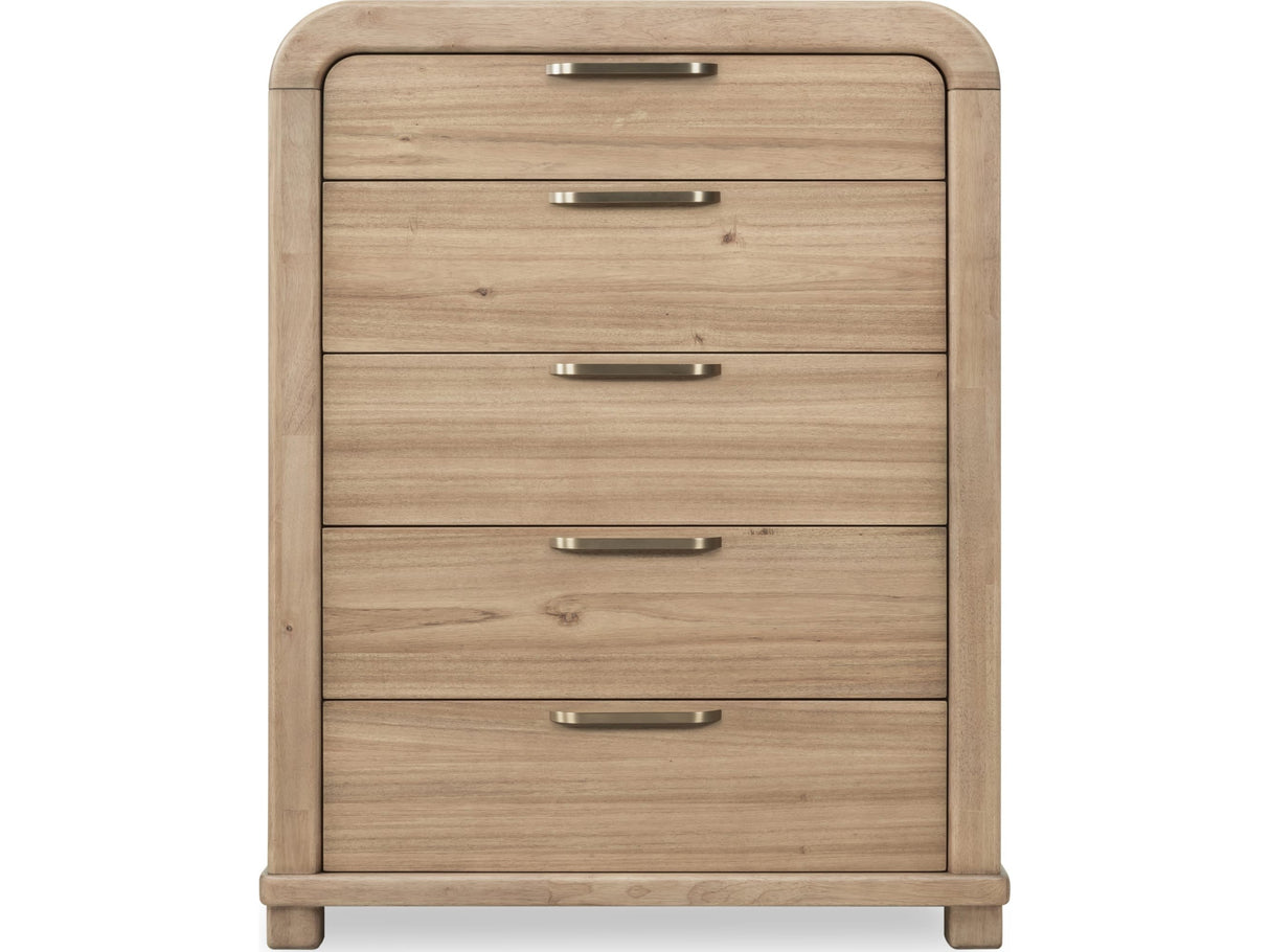 Kione Lioness Five Drawer Acacia Wood Chest by Modus Furniture at Eve Furniture