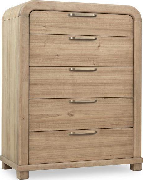 Kione Lioness Five Drawer Acacia Wood Chest by Modus Furniture at Eve Furniture