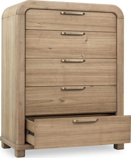 Kione Lioness Five Drawer Acacia Wood Chest by Modus Furniture at Eve Furniture