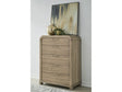 Kione Lioness Five Drawer Acacia Wood Chest by Modus Furniture at Eve Furniture