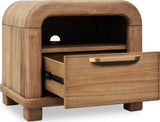 Kione Lioness One Drawer Acacia Wood Nightstand by Modus Furniture at Eve Furniture