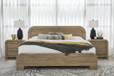 Kione Lioness Two Drawer Acacia Wood Nightstand by Modus Furniture at Eve Furniture