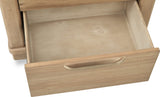 Kione Lioness Two Drawer Acacia Wood Nightstand by Modus Furniture at Eve Furniture