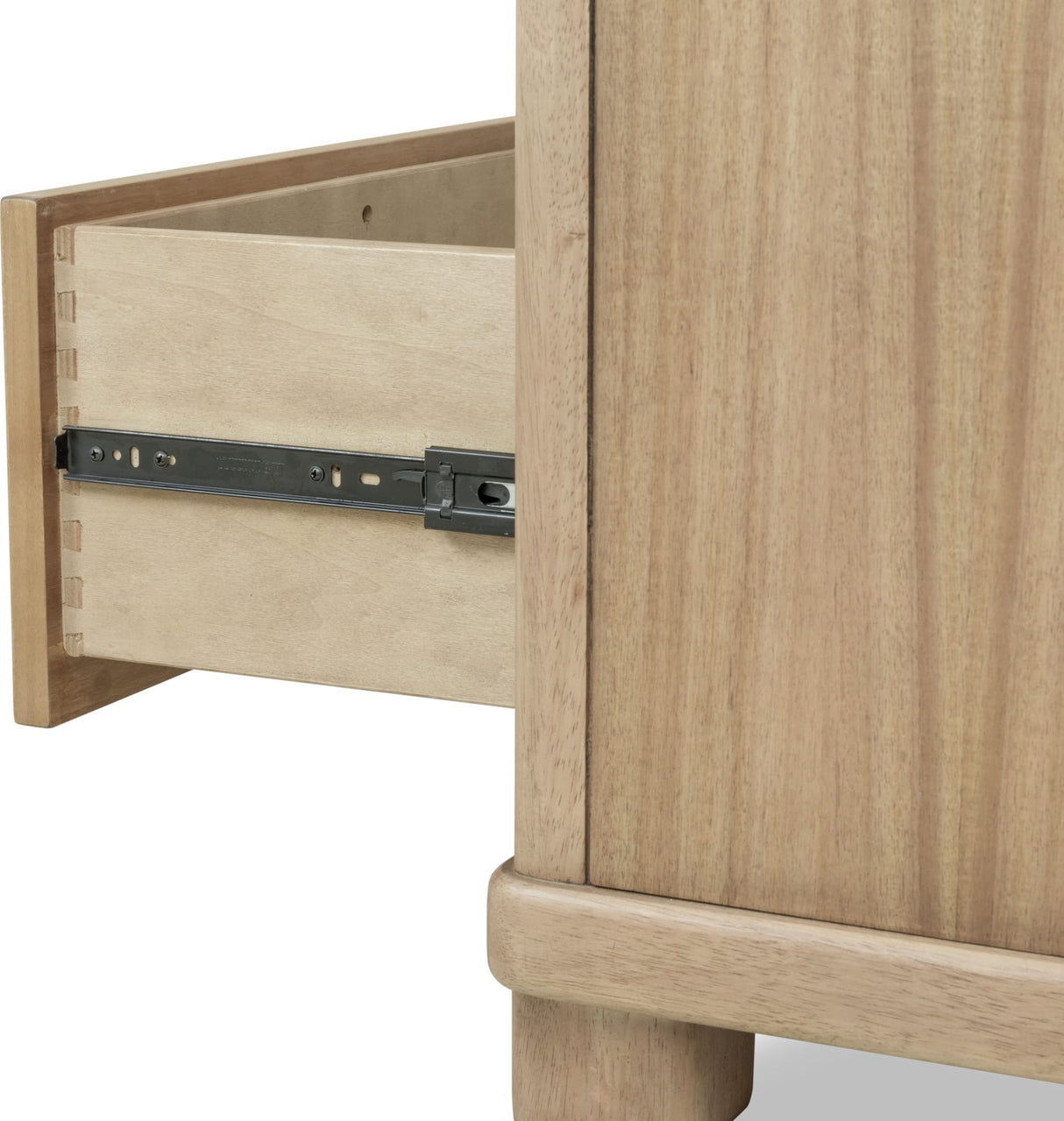 Kione Lioness Two Drawer Acacia Wood Nightstand by Modus Furniture at Eve Furniture