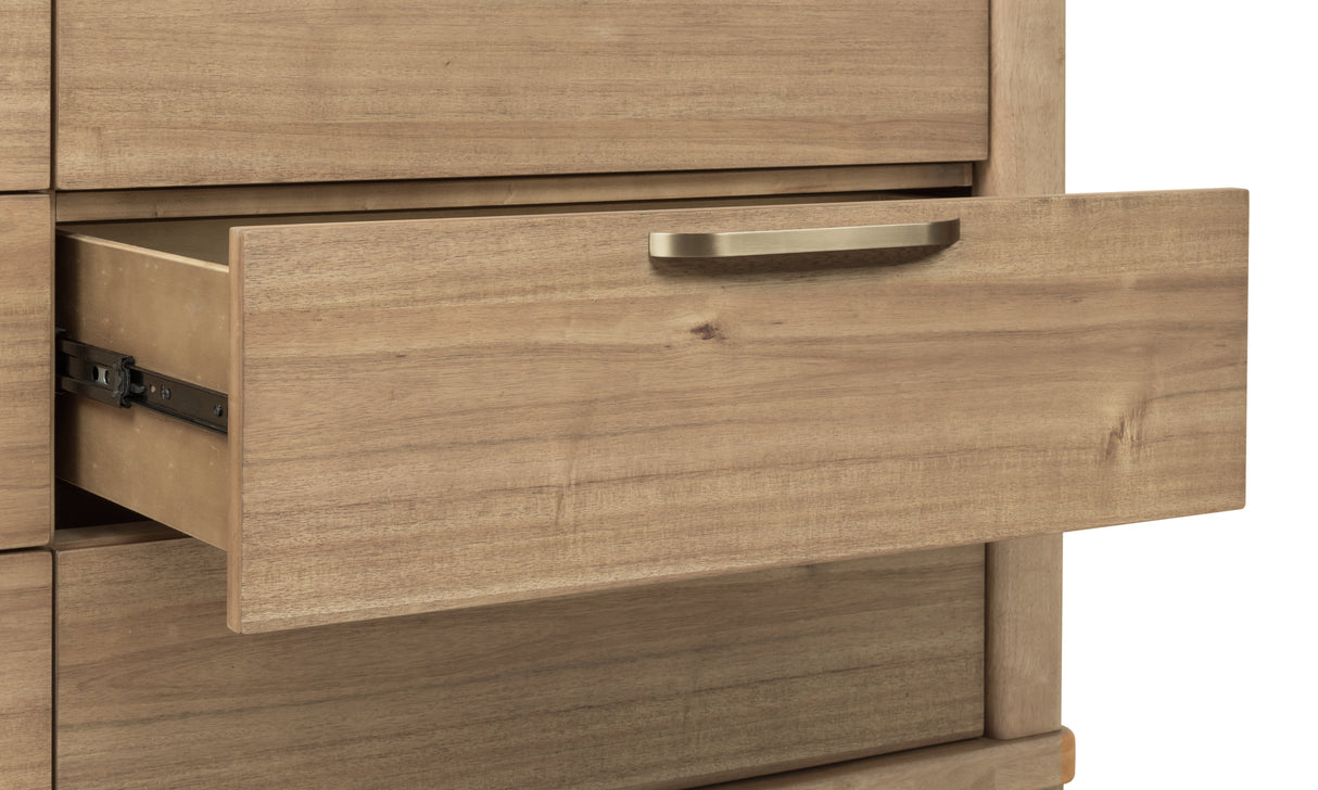 Kione Six Drawer Acacia Wood Dresser in Lioness by Modus Furniture at Eve Furniture