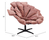 Kipas Pink Accent Chair by Zuomod at Eve Furniture