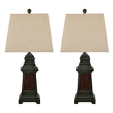 Kipling Brown/Green Table Lamp (Set of 2) by Crestview at Eve Furniture
