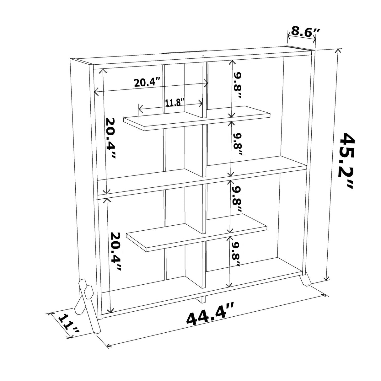 Kipp Bookcase by Furnia at Eve Furniture
